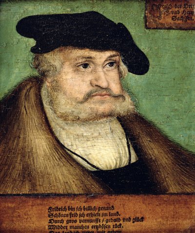 Porträt von Friedrich III. (1463-1525), Kurfürst von Sachsen, 1532 von Lucas Cranach the Elder